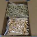 521 Pcs Charcuterie Cups with Sticks and Bags, 12oz Disposable Brown Paper Charcuterie Cup, 60pcs French Fry Holder with Labels, 100 Bags Ties Cocktail Picks Skewers and 1 Marker, Take Out Containers