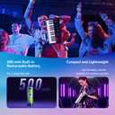 TERENCE MIDI Controller Keyboard Professional 25 Keys MIDI keyboard Piano 500mAh Battery 8 RGB Pads 360° Endless Knob 8 Assignable Knobs OLED Display for Multiple DAWs and Devices