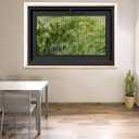 Vinyl Basement Hopper Window, Bathroom Window 32" x 24" Black