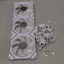 AsiaHorse COSMIQ 120mm PC RGB Computer Case Fans, 5V 3-PIN Connector Daisy Chain PWM Cooling With Controller for Cases CPU Liquid Coolers