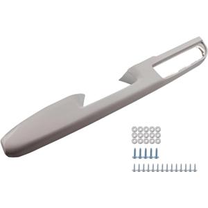926-740 Front Armrest Repair Driver Side with Door Release Handle Above Armrest (Left) 27inch Fit for Chevrolet Chevy GMC Sierra Silverado Tahoe Suburban 2010-2014 Replace OE# 84127280, Grey (Gray)