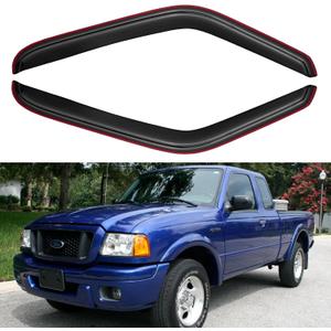 in-Channel Window Visors Rain Guards for 1993-2011 Ford Ranger, Window Vent Wind Deflectors Visors Shades for 1994-2009 Mazda B2300, 1998-2001 Mazda B2500, 1994-2007 Mazda B3000, 2PCS