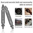 5-Piece HSS Screw Extractor Set, Professional Grade Drill Bit Kit for Damaged Screws, Grey Industrial Finish, Sizes 0-4, with Storage Case