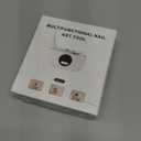 4-in-1 Electric Nail Clipper with LED Light & Nail File, Automatic 3 Speeds LCD Digital Display, Nail Clip Storage, USB Rechargeable Safety Fingernail Trimmer for Baby, Kids, Seniors (Black)