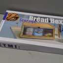 Vintage Bread Box for Kitchen Countertop - Retro Brown Bread Storage Box Breadbox