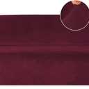 Turquoize Velvet Couch Covers Sofa Covers for 3 Cushion Couch Stretch Sofa Slipcovers with Non Slip Elastic Bottom Furniture Protector for Pets Crafted from Soft Thick Velvet Fabric (Sofa, Burgundy)