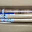 FunStick 36"x200" Large Butcher Block Countertop Contact Paper Waterproof Brown Wood Contact Paper for Cabinets Peel and Stick Countertops Wood Wallpaper for Kitchen Counter Top Covers Desk Vinyl Wrap