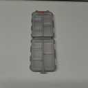 1Pack Travel Pill Organizer - 10 Compartments Pill Case, Compact and Portable Pill Box, Perfect for On-The-Go Storage, Pill Holder for Purse Gray