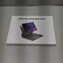 Bluetooth Keyboard Stand for Samsung Galaxy Tab S7 FE (12.4-inch) SM-T730 / SM-T736B, Wireless Keyboard & TrackPad Mouse & Back Light & Magnetically Attach (Black)