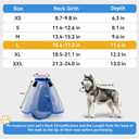 Upgraded Dog Cone Collar for Large Dogs, Soft Dog Cone with Double-Layer Design, Adjustable Pet Recovery Collar for Dogs After Surgery, Elizabethan Collar (L, Blue)