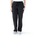 ave. Women's Varick Six Pocket Midrise Straight Leg Scrub Pant in Black, XL Petite (X-Large)