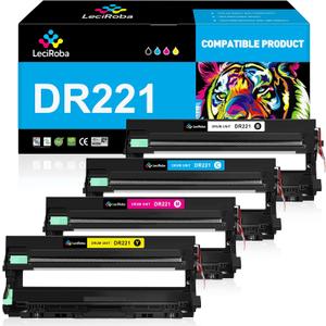 LeciRoba Drum Unit Replacement for Brother DR221CL DR-221CL for Brother MFC-9130CW MFC-9330CW HL-3170CDW HL-3180CDW HL-3140CW MFC-9340CDW DCP-9020CDN MFC-9330CDW Printer (NOT Toner Cartridge)