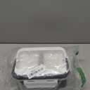 EAST OAK Heated Lunch Box Battery Powered with Automatic Heating, Cordless Heatable Lunchbox for Adults, 1.3L Portable Food Warmer with Insulated Carry Bag