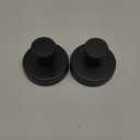 Bntuk Suction Cup Hooks for Shower, Removable Towel Hooks for Bathroom Window Glass Door Wall, Bath Robe Looafh Wreath Hook for Hanging - 2 Pack, Black