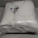 Amazon basics 2 piece Lightweight quick-dry bath towel, 100% cotton, White, 54" x 30"