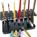 MIXJOY Artist Paint Brushes Drying Rack Holder Bristles Pointing Down Detachable Drawing Pen Brush Organizer Hanger Protection for Long Brushes Thick Acrylic Watercolor Brush Stand