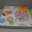 Bright Starts Comfy Baby Bouncer Soothing Vibrations Infant Seat - Taggies, Music, Removable -Toy Bar, 0-6 Months Up to 20 lbs (Whimsical Wild)