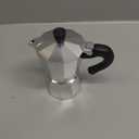 2 Cup Aluminum Moka Pot Classic Stovetop Espresso Coffee Maker 100ml 3.4oz Coffeemaker Percolator Mocha Pot Greca Coffee Maker Cafe Makers for Italian and Cuban Caf Brewing Silver