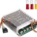 PWM DC Motor Speed Controller, DC 10V-55V / Rated 60A / Max 100A Brush Motor Stepless Speed Controller with LED Display & Forward-Brake-Reverse Switch & Ajustable Potentiometer