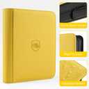 Toploader Binder, Holds 160 Toploaders, 100 Toploaders INCLUDED, 4-Pocket PU Cover Top Loader Binder for 3" x 4" Rigid Toploader, Ringless Double-Sided Toploader Card Binder for TCG, Sport Cards