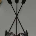 DECORKEY Metal Arrow Wall Decor, Distressed Native American Decor, Wall Hanging Decorative Wall Art for Nursery Gallery Wall, Farmhouse Indoor Outdoor Decoration