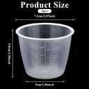 2PCS Rice Measuring Cup for Rice Cooker 160 ml Plastic Transparent Rices Cooker Cup Small Laundry Measuring Rices Cups Replacement for Measuringe Dry Liquid Ingredient Measuringe Cups
