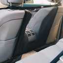 Dog Car Net Barrier - Universal Fit Sturdy Mesh, Easy to Install, Convenient for Air Conditioning, Easy to Clean & with Flexible Bungee Cords for Seat Movement, 