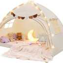 Bed Tent Twin Full Size Bed Tent for Kids Foldable Bunk Canopy Tents Privacy Space Blackout Toddler Sleeping Tents Breathable Portable Cottage Drafty Room for Indoor Bedroom