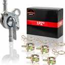 1PZ M2W-001 In-Line Gas Fuel Shut Off Petcock fits 6mm 1/4" or 3/16" ID Hose Fuel Line for 50cc 70cc 90cc 100cc 110cc 125cc Scooter Quad Go Kart Moped Baja BA150 ATV X15 X18 X22 Mini Pocket Bike