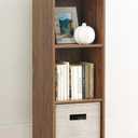 Whitmor 3 Cube Bookcase Storage Organizer, 3 Tier Stackable MDF Bookshelf, Open Storage Display Bookshelf, Storage Cabinet for Living Room, Bedroom, Home, Office, 12.2" L x 11.7" W x 35.6" H, Walnut, 3 Cube, 12.7"L x 11.7"W x 35.5"H