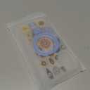 for iPhone 17 Case Magnetic Clear Design,Compatible with MagSafe,Kickstand Vertical/Horizontal,Shockproof Airbag Bumpers Phone Cover - Blue Evil Eyes