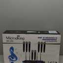 MicrocKing Wireless Microphone System, 8-Channels UHF Cordless Dynamic Handheld Mics, Long Range 400ft, Auto Connect, Ideal for Karaoke Party Wedding Speech and Outdoor Events