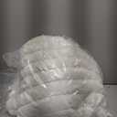 Lotus Karen Blanket for Bed Queen Size, Cozy Soft Fluffy Fuzzy Cream White Blanket, Striped Warm Thick Furry Plush Shaggy Large Blankets for Women, 90x90 Inches