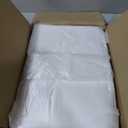 White Reusable LDPE Bags, 20" x 10" x 36", 57 Micron, 100 Count, Super Jumbo