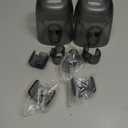 2 Pack - Stroller Cup Holder, Baby Cup Holder Compatible with UPPAbaby Vista, Cruz and Minu Strollers  Fits Most Cup Sizes, Quick-Release Design (Grey semi transparent)