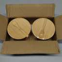 HTB Bamboo Salt Cellar Set with Spoon, Kitchen Spice Containers with Magnetic Swivel Lids, 2 Seasoning Containers Set Engraved with S and P