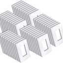 BESTTEN 50 Pack 1 Gang Screwless Decorator Wall Plate, USWP6 Gloss Snow White, Decorative Outlet Cover, Decor Light Switch Face Plate, H4.69” x W2.91”