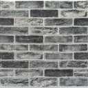 Art3d 20-Pack105 Sq.Ft Faux Brick 3D Wall Panels Peel and Stick in Stone Ash, Self Adhesive Waterproof Foam Wallpaper for Bedroom, Bathroom, Kitchen (27.5x27.5inch)