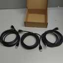 Amazon Basics HDMI Cable, 3-Pack, 10ft, 4K@60Hz, High-Speed 4K HDMI 2.0 Cord (18Gbps), 2160p, 48 bit, Compatible with TV/PS5/Xbox/Roku, Black