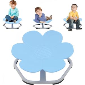 Siairo Spinning Chair for Kids, Autism Swivel Sensory Seat, Wobble Chair for Autistic & ADHD Children, Sit and Spin Training Body Coordination (Blue)