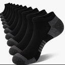 COOVAN 10 Pairs Mens Ankle Socks Men 10 Pack Low Cut Comfort Cushion Casual Socks S/M