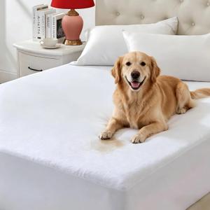 King Size Waterproof Mattress Protector Zippered Mattress Protector,(9"-12" Depth) Premium Bed Cover 6-Sided Mattress Encasement for Bed Protects Against Liquids, Dust, Hypoallergenic Mattress Cover