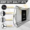 Mangostar Golf Net, 10x7ft Heavy Duty Golf Practice Net for Backyard Driving Real Golf Balls with Target Cloth and Carry Bag, Indoor Outdoor Golf Hitting Training Set Ideal Gift for Golfers