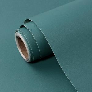 Teal Peel and Stick Wallpaper Solid Teal Contact Paper A Set of 23.6"x472" Matte Self Adhesive Waterproof Vinyl Roll for Wall Coverings,Cabinets,Countertops,Bedroom,Kitchen