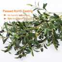 Heleze 39 Inch Artificial Olive Branches for Vases, Fake Plants Greenery Stems with 222 Leaves Faux Olive Tree Branches Home Decor Indoor 4PCS