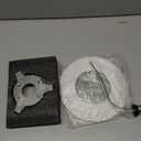 5 and 6 inch Recessed Can Light Conversion Kit, for Ceiling Light Fixture, Pendant Light, Hanging Light, Ceiling Fan, with 7 Beveled & Flat, Steel, Medallion, White Finish (3D White -1pc)