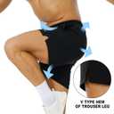 AIMPACT Men's 5" Athletic Shorts with Pockets & No Liner, Gym & Running (Black, S)