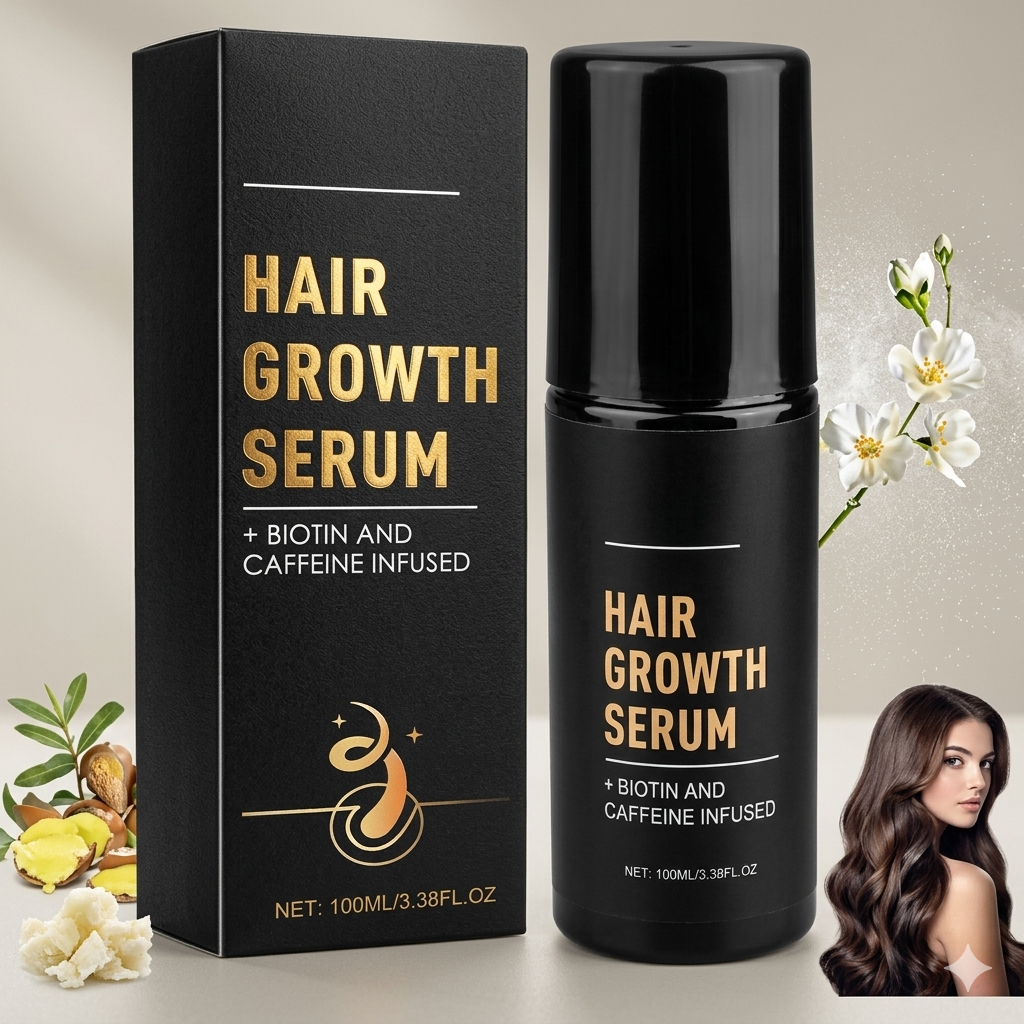 Hair Growth Spray, Hair Growth - Promotes Thicker, Fuller Hair with Natural Ingredients, Reduces Shedding, Hydrates & Adds Silky Texture - For All Hair Types(2-Pack, 100ml/Bottle)