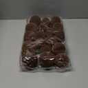 18 Pcs Velvet Christmas Balls Bulk 3.15, 2.76, 2.36 Inch, Flocked Xmas Tree Ball Ornaments Plastic Velvet Christmas Ornaments Xmas Tree Hanging Decoration(Brown)