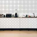 2 x 25 Pack Tile Stencils, Reusable Flower Pattern Painting Stencils for Painting on Wall Wood Floor Furniture